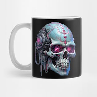 Neon Nocturne: Cyberpunk Skull Odyssey Mug